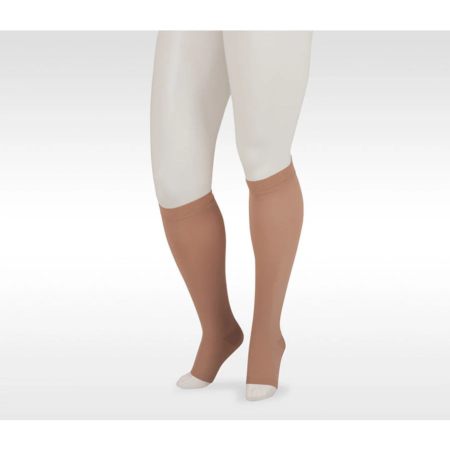 Juzo Dynamic Knee High 20-30 mmHg w/ 5 cm Silicone Band, Open Toe
