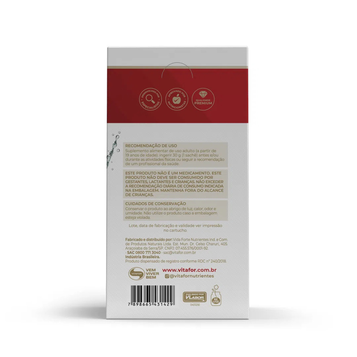End Caffeine Gel Vitafor – 12 Saches De 30g - Image 7