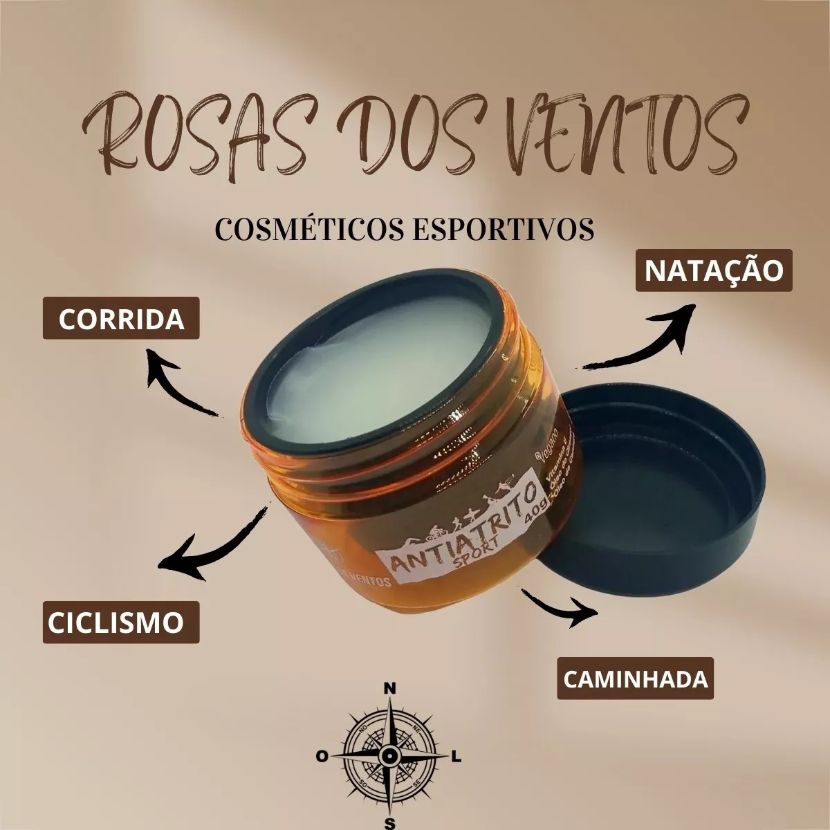 Antiatrito Sport Rosa dos Ventos Antiassaduras – 40g - Image 4
