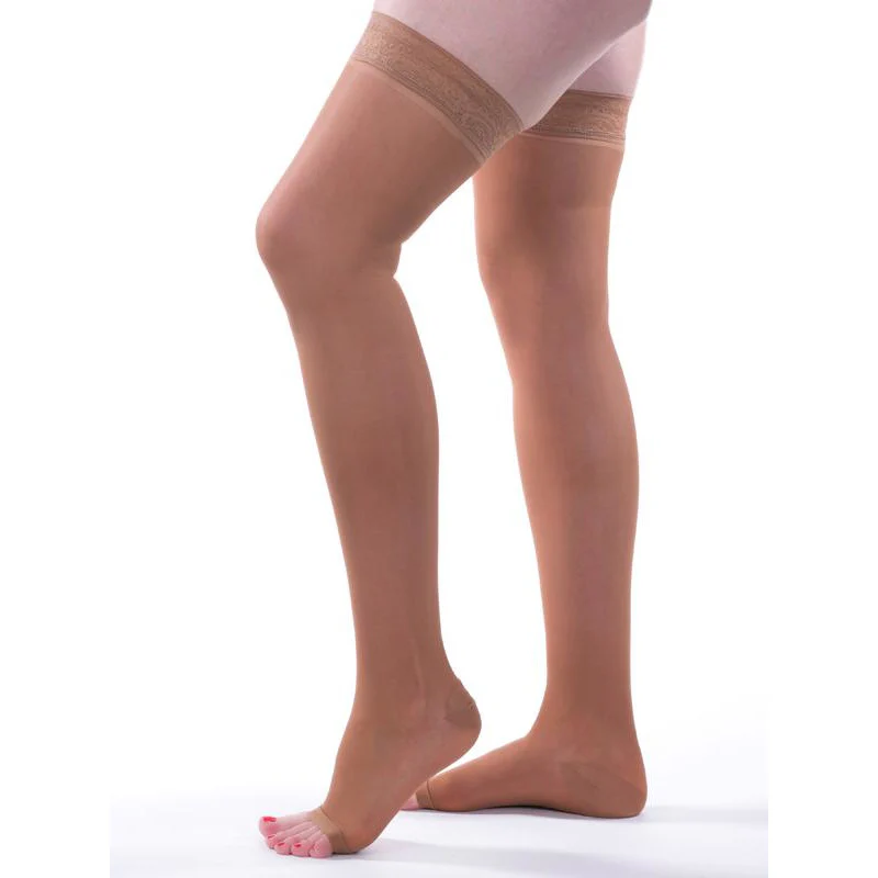 Allegro Essential Sheer Support Thigh High 15-20 mmHg, Open Toe #5 - Image 4
