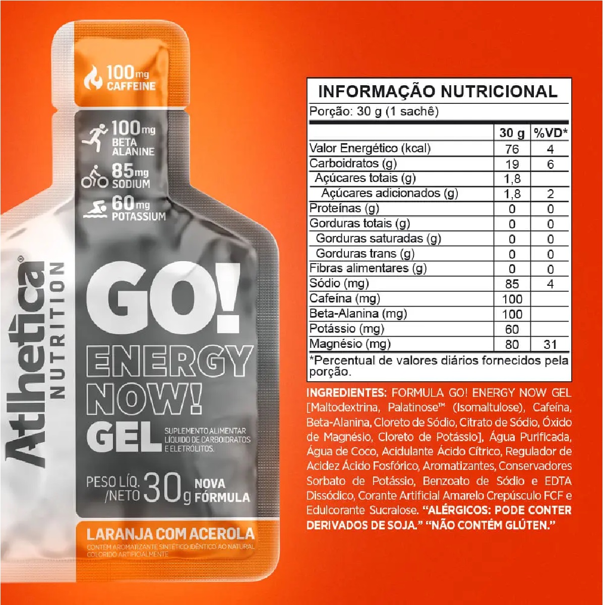 Gel Go! Energy Now Atlhetica Nutrition 10 Sachês – 30g - Image 6