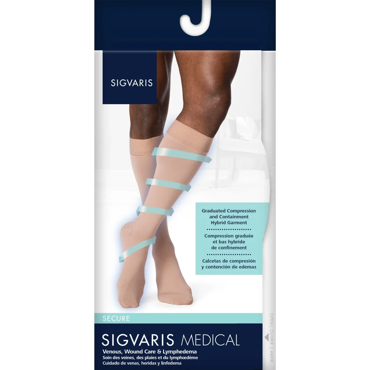 Sigvaris Secure Men's Knee High 20-30 mmHg - Image 4