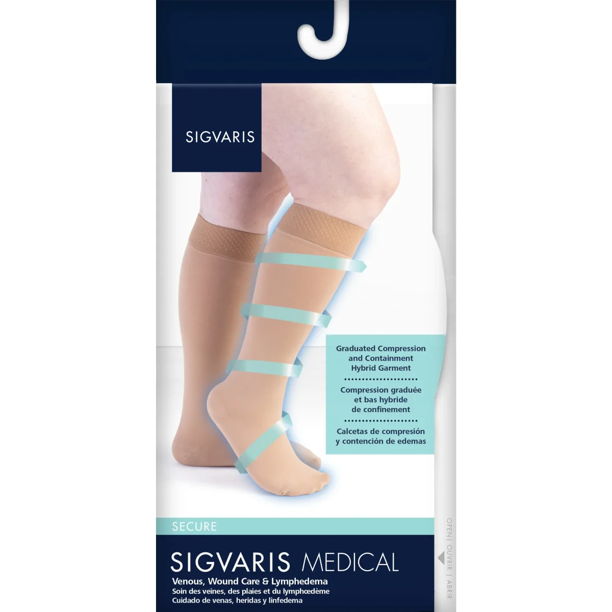 Sigvaris Secure Women's Knee High 40-50 mmHg - Image 4