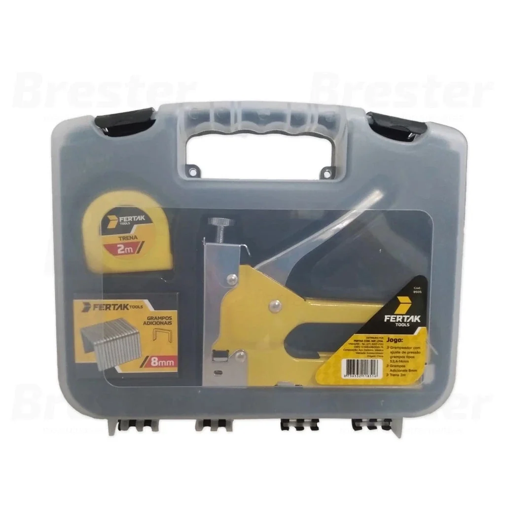 Kit Grampeador Manual para Tapeçaria com 500 Grampos + Maleta e Trena - Image 3