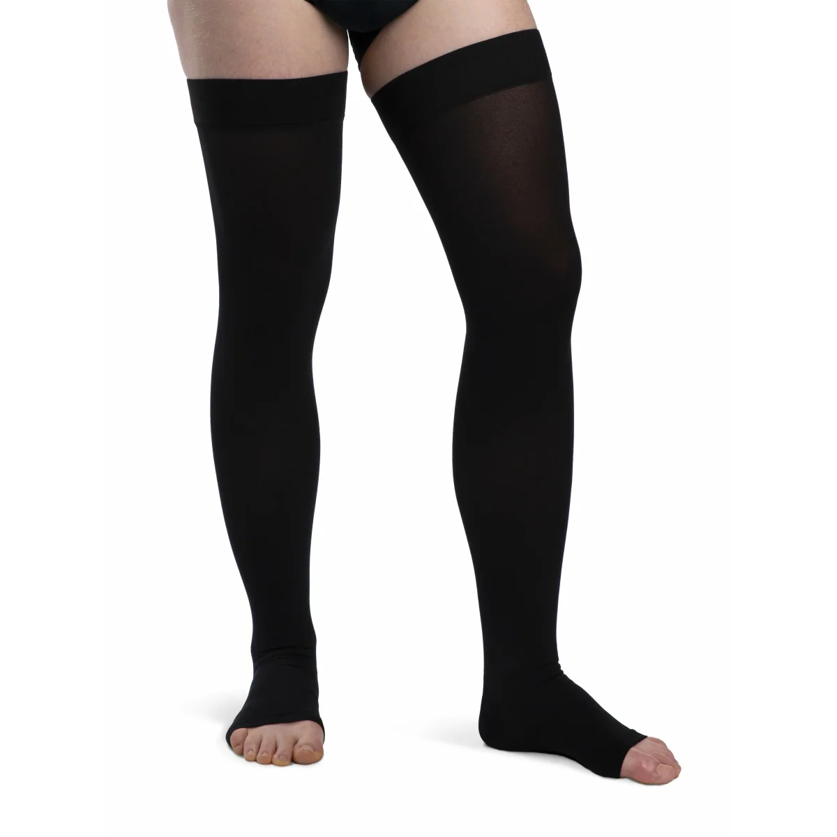 Sigvaris Opaque Thigh High 20-30 mmHg, Open Toe - Image 3