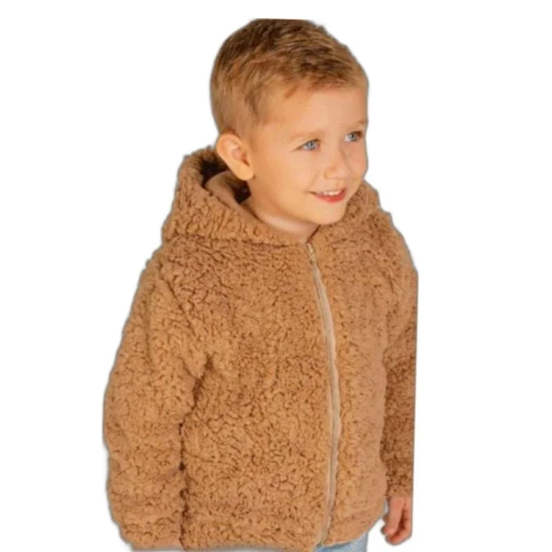 Casaco Infantil Unissex com Capuz e Forro de Pelinho para Inverno - Image 8