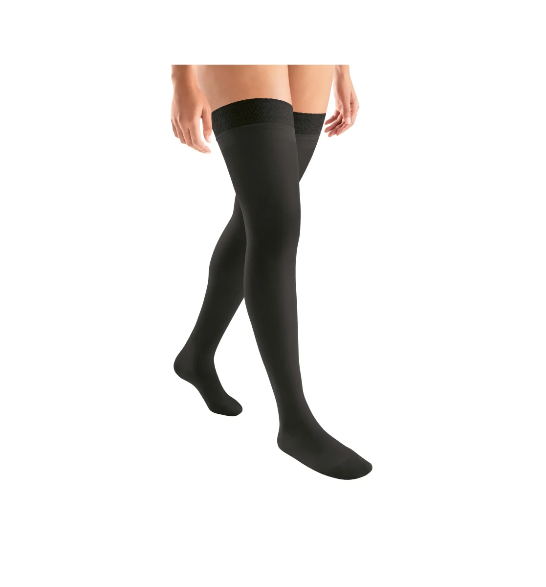JOBST® ACTIVA Sheer Thigh High 15-20 mmHg w/ Silicone Lace Band - Image 3