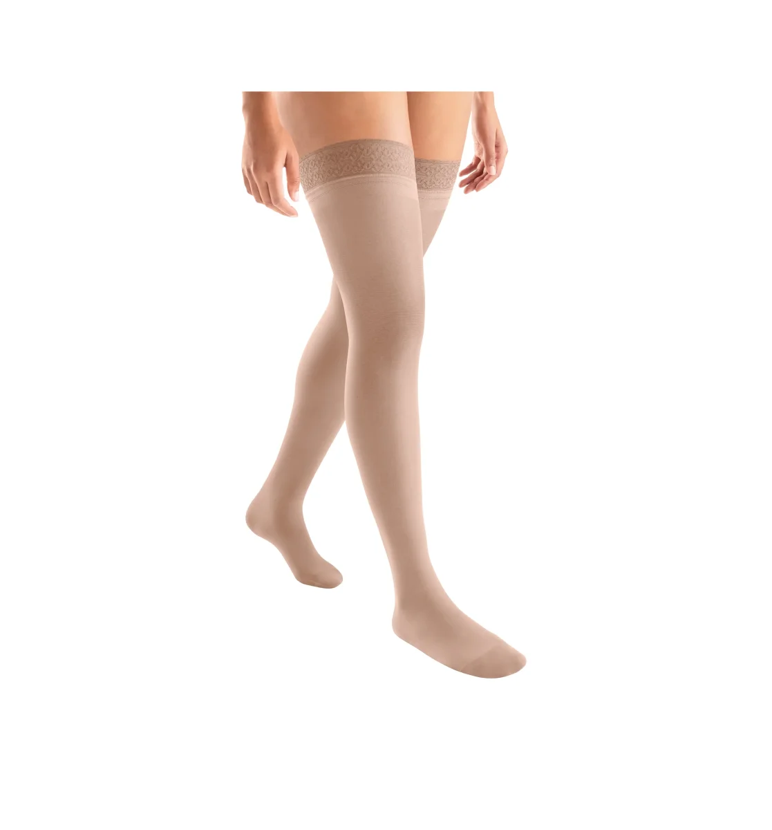 JOBST® ACTIVA Sheer Thigh High 15-20 mmHg w/ Silicone Lace Band