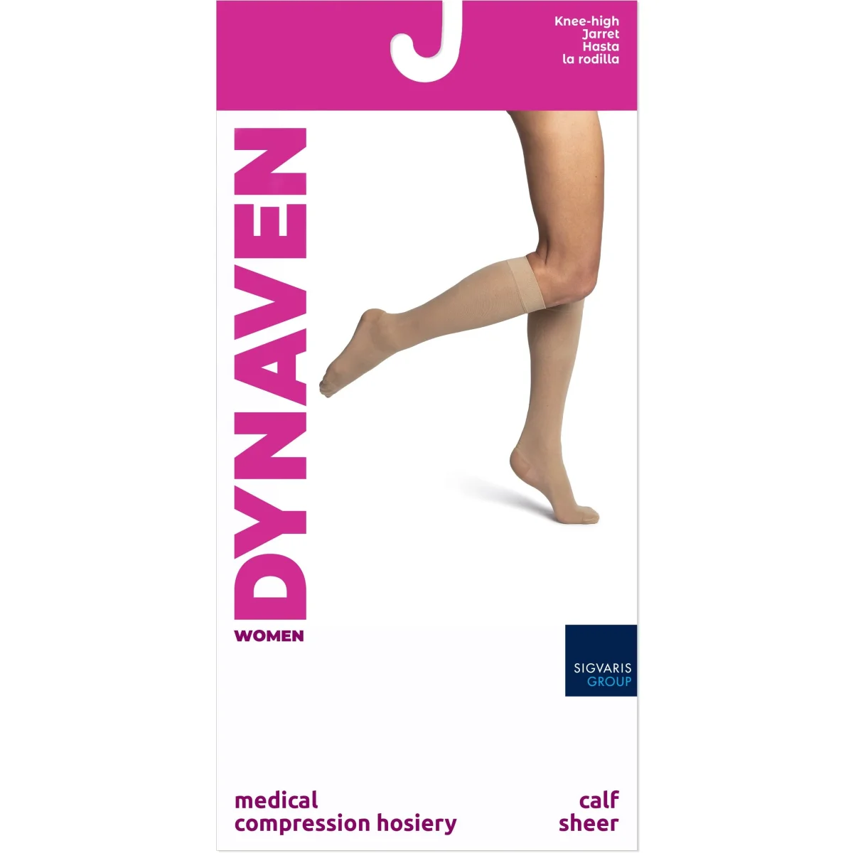 Dynaven Sheer Women's Knee High 20-30 mmHg - Image 4