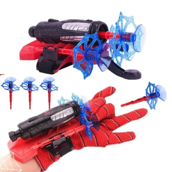 Kit 2 Luvas Homem Aranha Infantil Lançador de Teia Dardo Brinquedo Spider Man Menino e Menina - Image 2