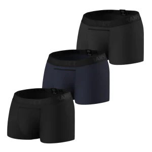 Anatomic boxers Classic (pack 3: Preto, Azul escuro e Grafite)
