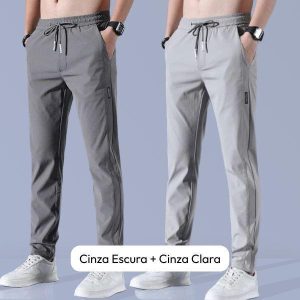 Calça Flex Confort Premium - PAGUE 1 LEVE 2 - Jeans Claro + Jeans Escuro