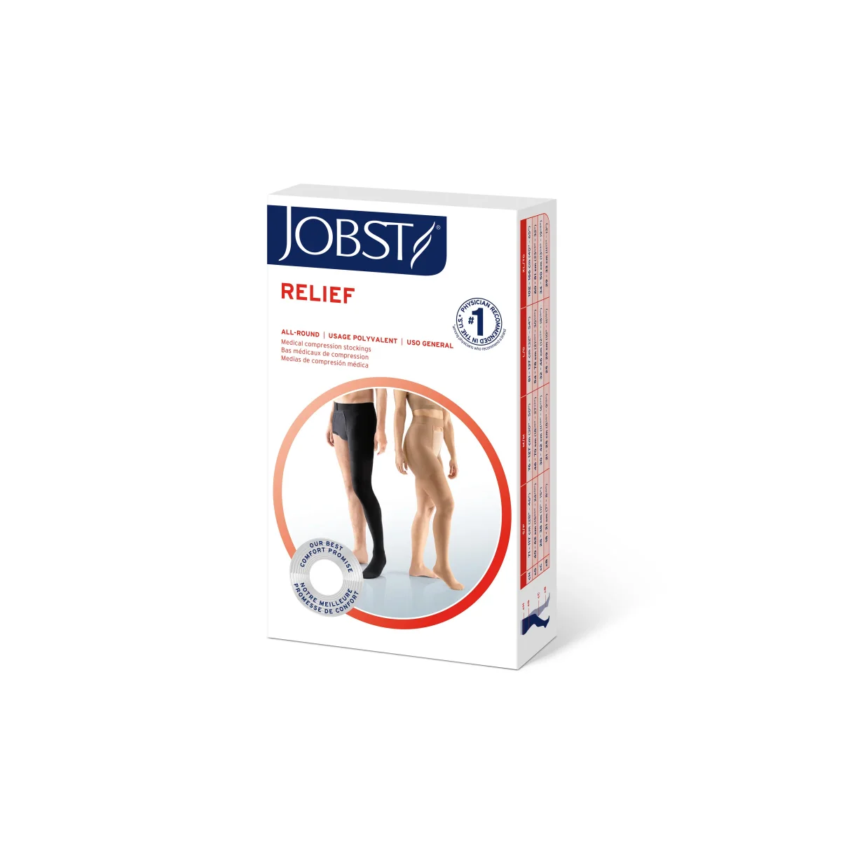 JOBST® Relief Double Leg Chap 20-30 mmHg, Open Toe - Image 3