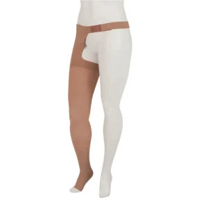Juzo Dynamic Thigh High 30-40 mmHg w/ Hip Attachment, Open Toe