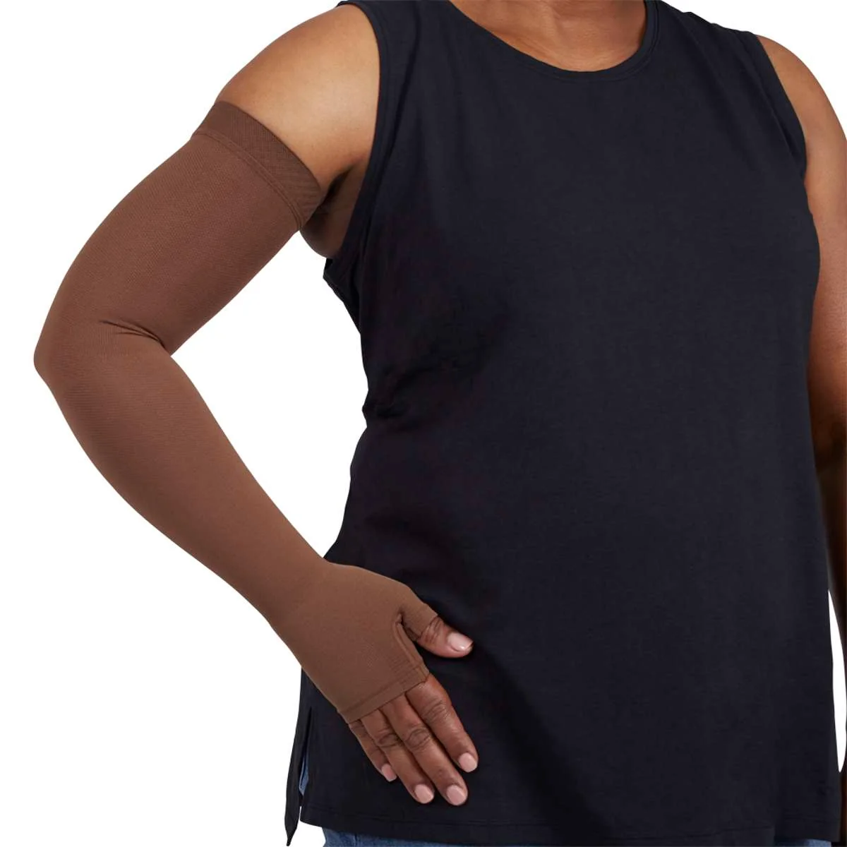 Mediven Harmony Armsleeve 20-30 mmHg w/ Gauntlet and Beaded Silicone Top Band - Image 5