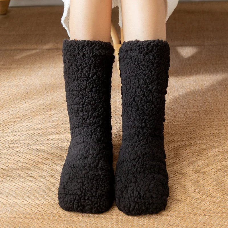 Soquete Térmico Feminino em Cashmere - Toque Aveludado para Dormir, Piso Frio e Estações Geladas (Pague 1 Leve 2) - Image 4