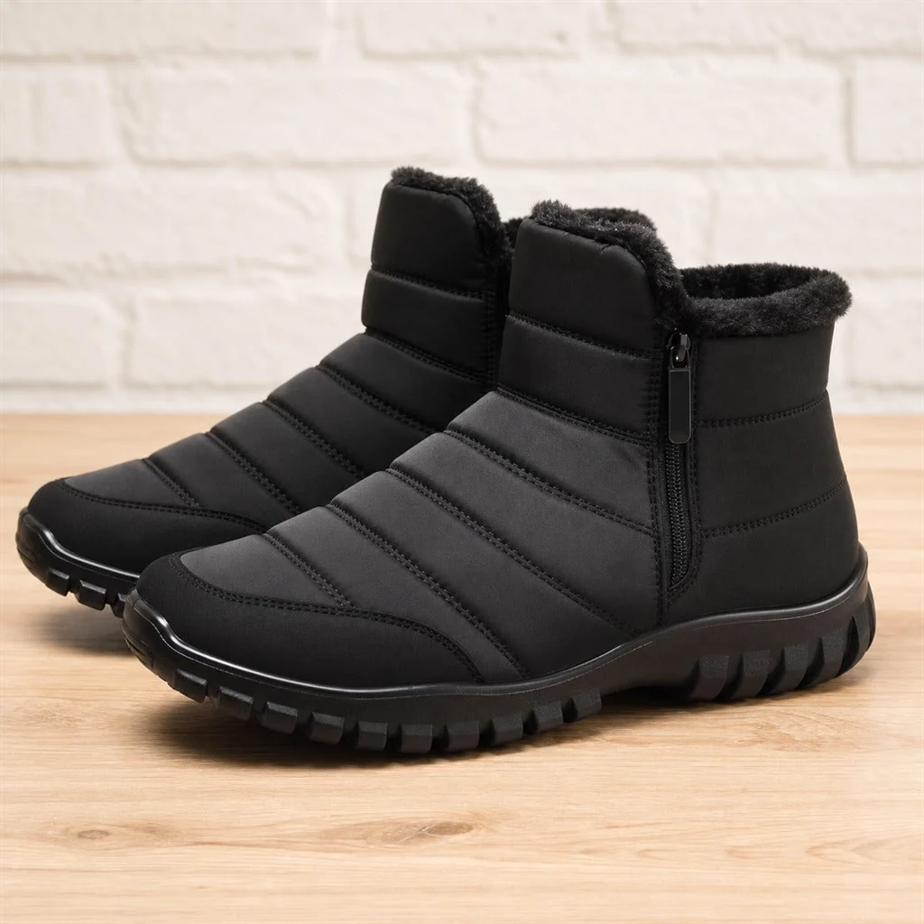 Tênis Masculino Estilo Bota de Neve com Zíper Lateral - Impermeável, Térmico e Antiderrapante - Image 2