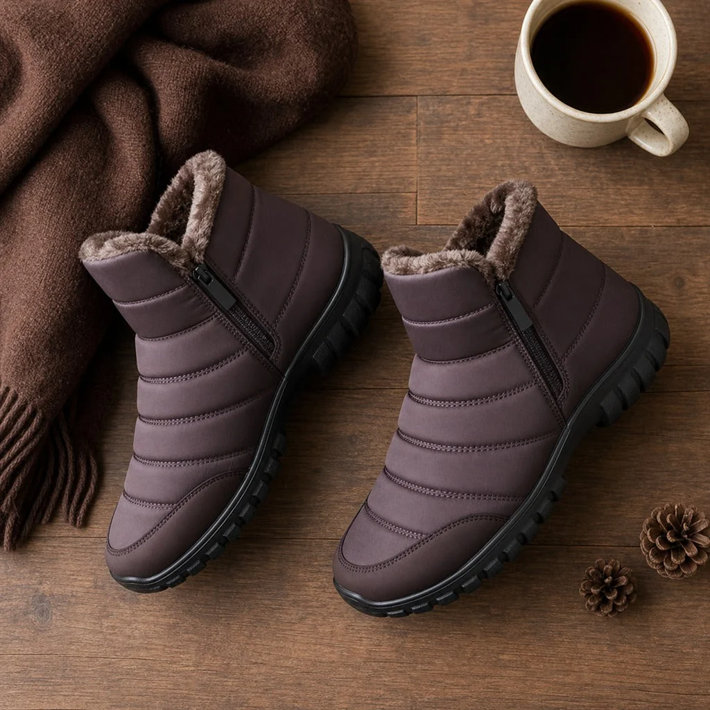 Tênis Masculino Estilo Bota de Neve com Zíper Lateral - Impermeável, Térmico e Antiderrapante - Image 8